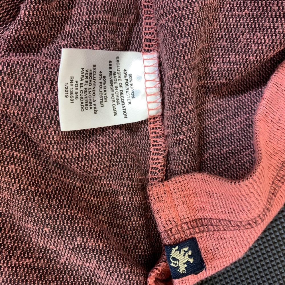 Nat Nast Polo Shirt Mens L Salmon Luxury Originals Rayon Blend Slub Knit Casual - Picture 5 of 7